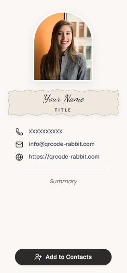 Digital business card template 1