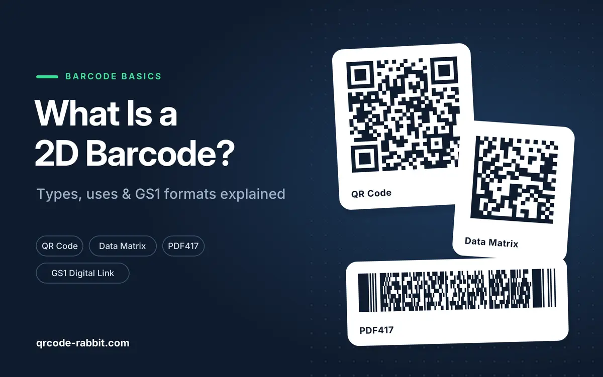What Is a 2D Barcode? Types, Uses & GS1 Formats (2026)